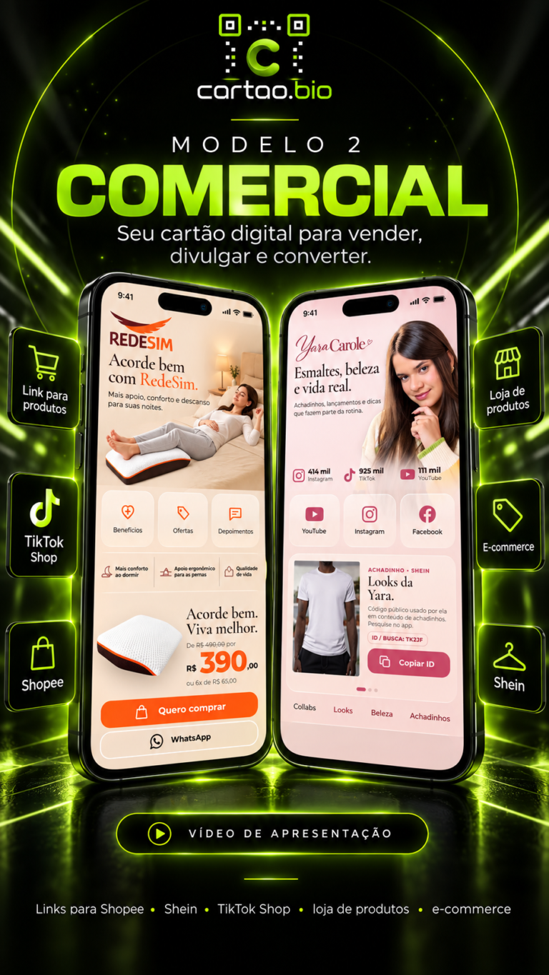 Capa do vídeo demonstrativo do Modelo 2 Comercial