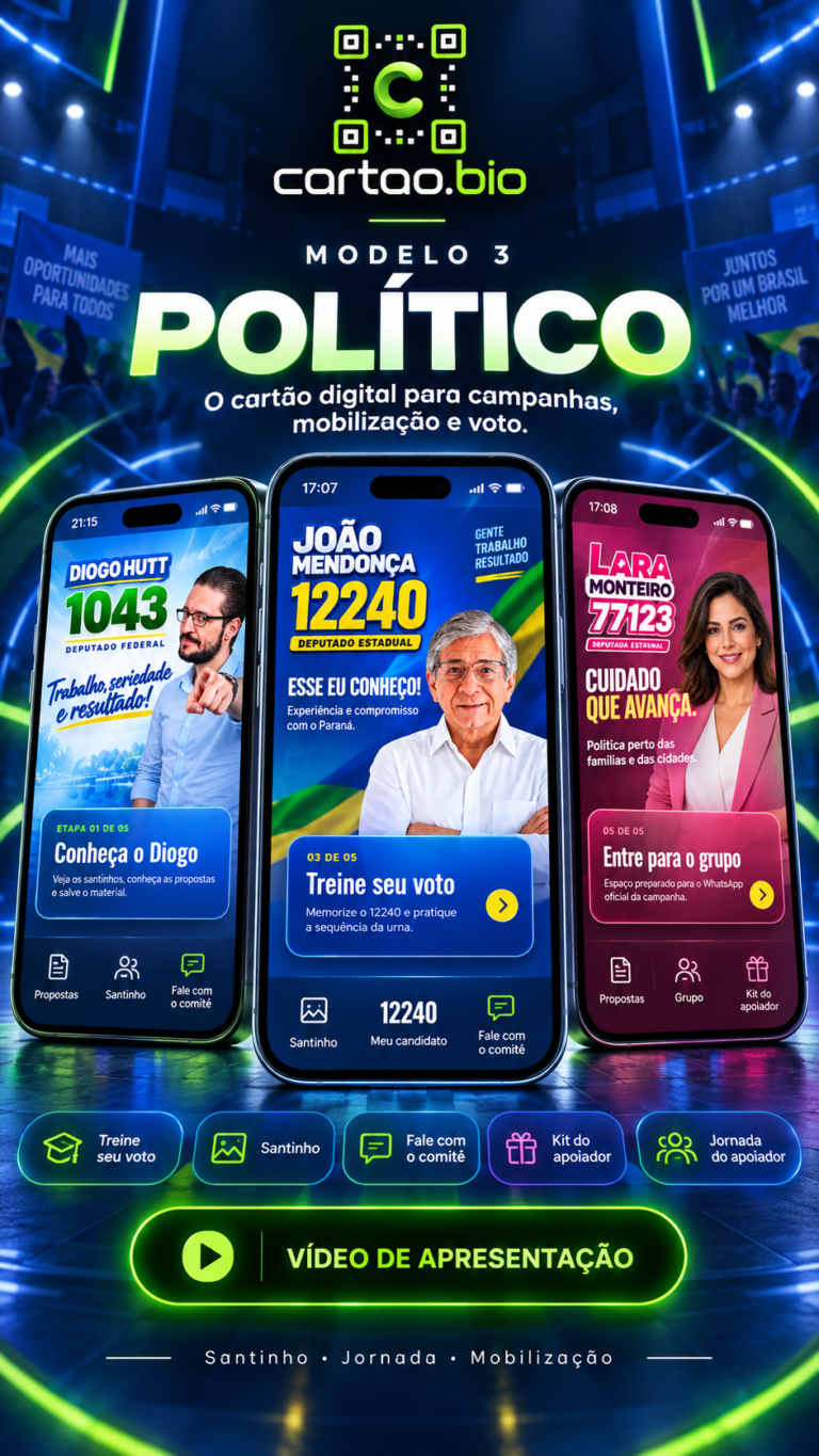 Capa do vídeo demonstrativo do Modelo 3 Político