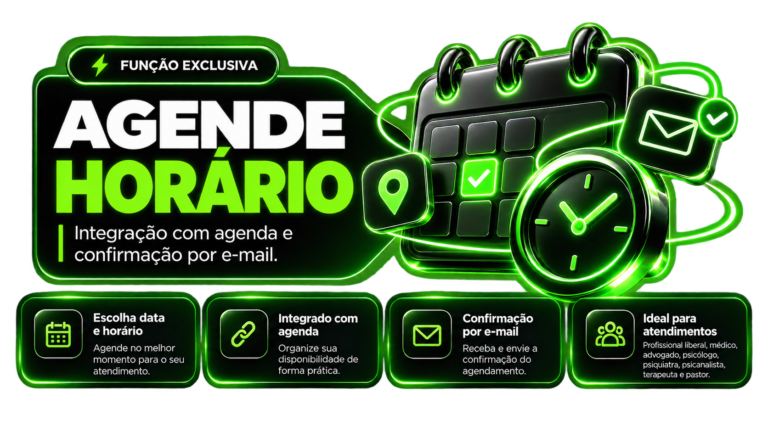Função para agendar horário