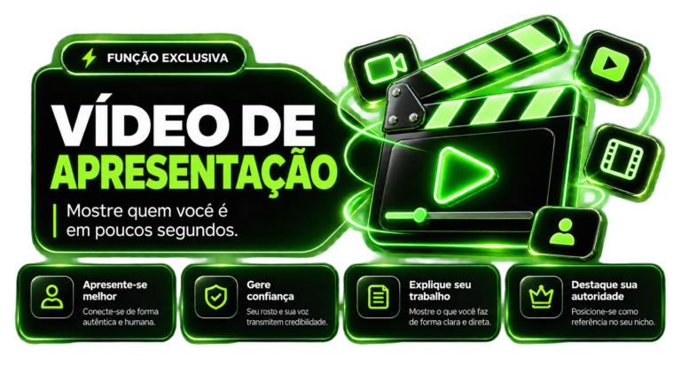 Função vídeo de apresentação